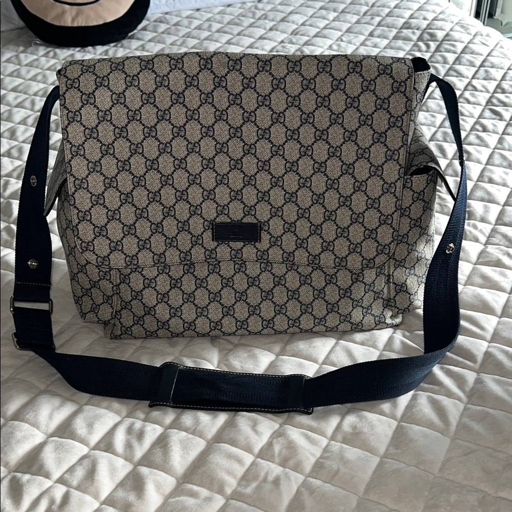 Gucci Monogram Canvas Men's Messenger Bag